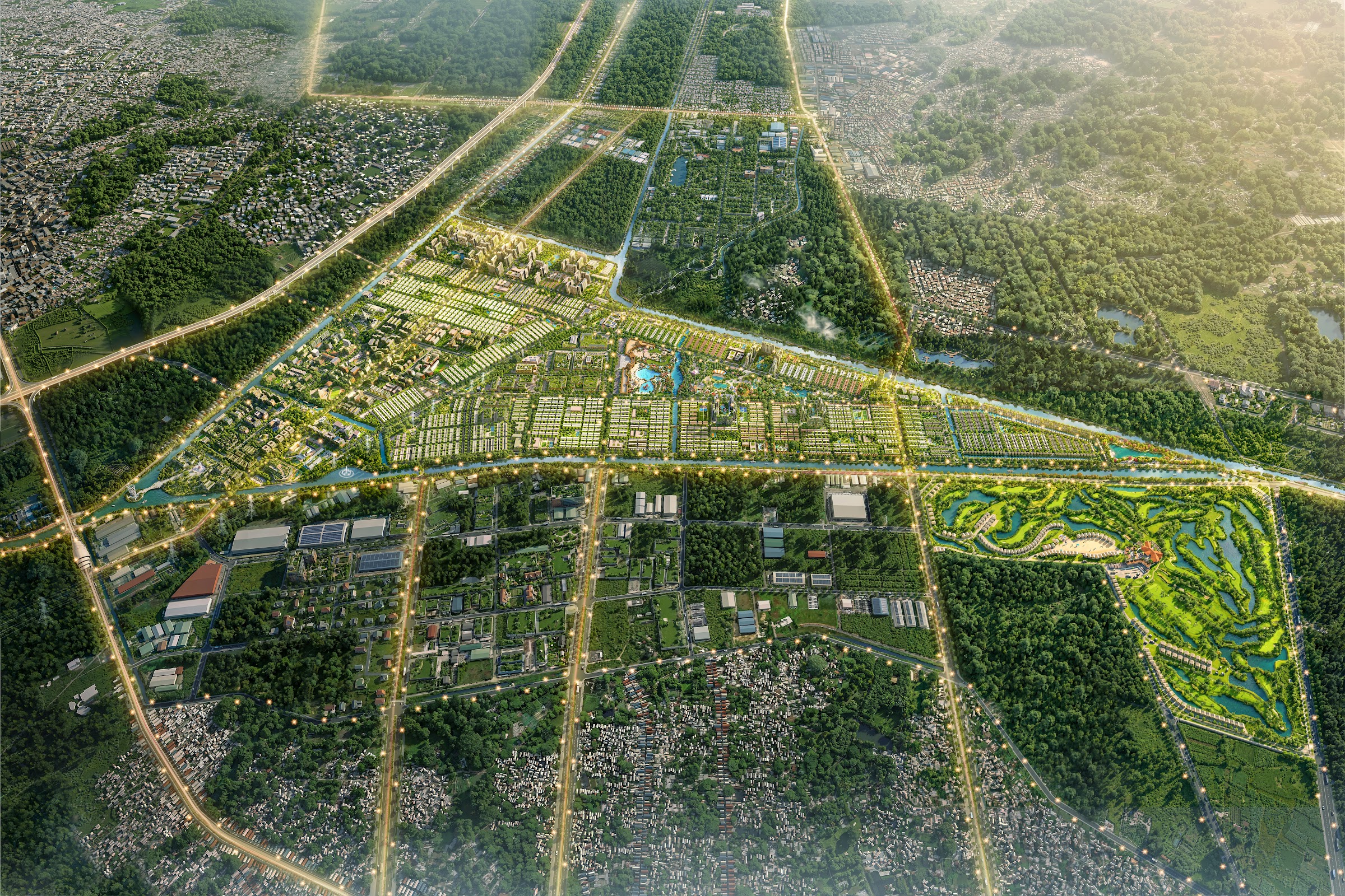 Phối cảnh tổng thể mở rộng Vinhomes Saigon Park