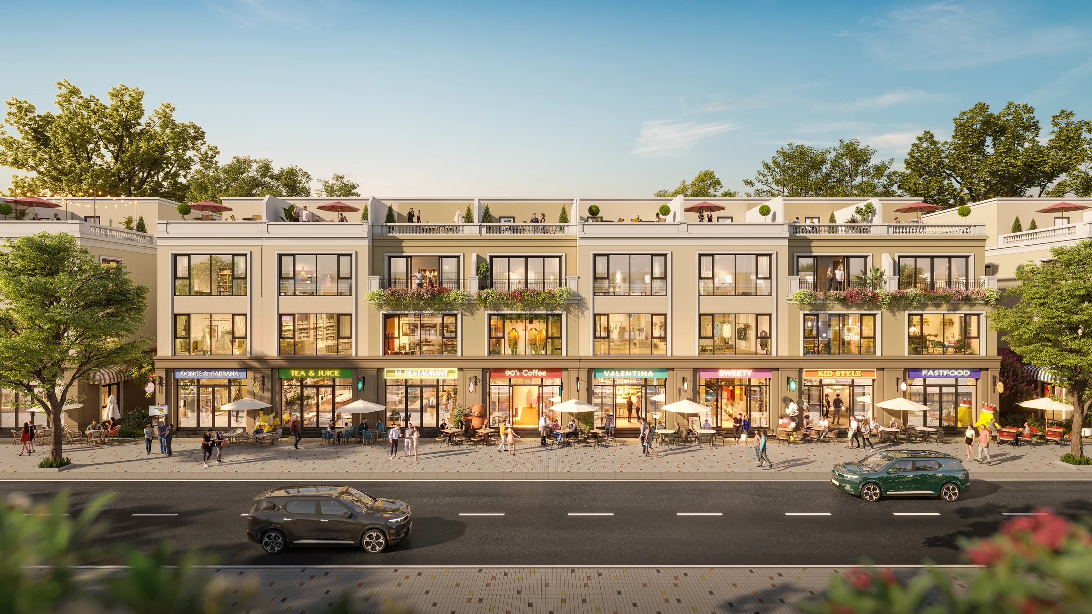 Layout điển hình Vinhomes Green City