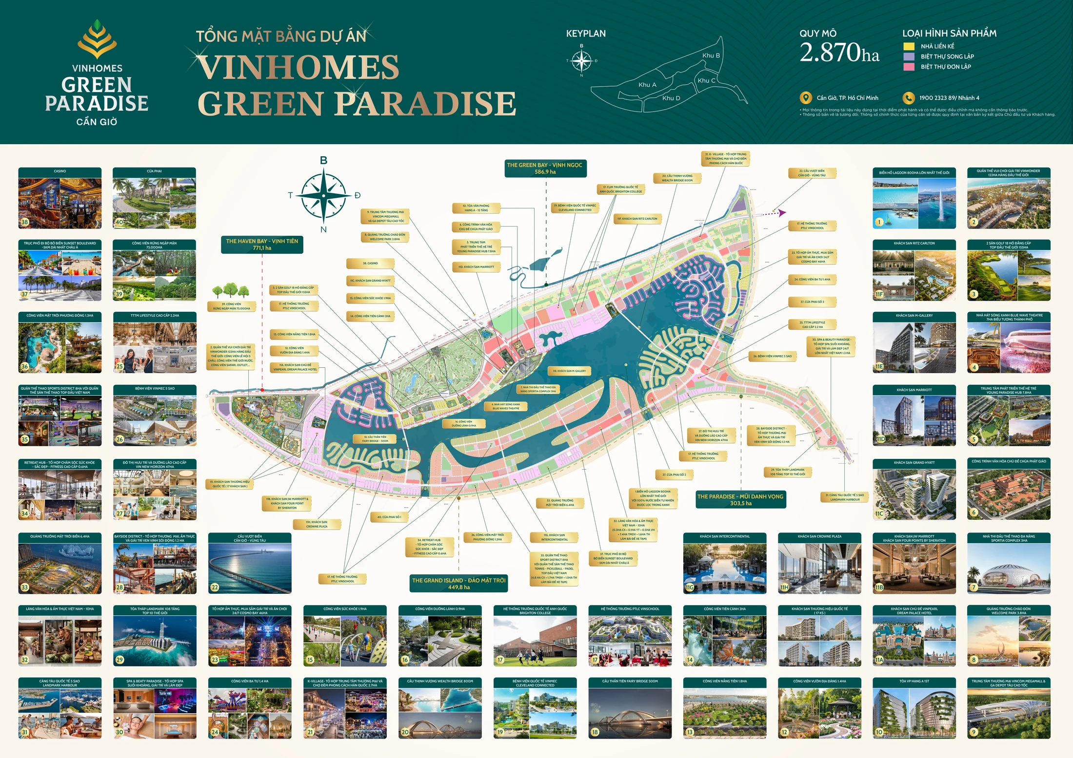 Tổng mặt bằng Vinhomes Green Paradise Cần Giờ